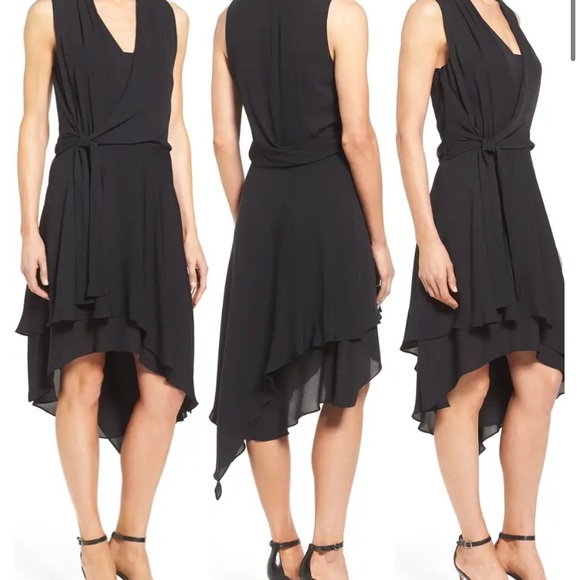 ❌SOLD❌ Kobi Halperin Blair faux Wrap Silk Dress - Picture 6 of 9